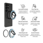 Blue Blackberry Botanical – Magnetic Ring Holder