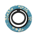 Floral abstracto azul moderno – Soporte de anillo magnético
