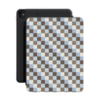 Blau-braun kariert – Apple iPad-Hülle | Elissa Rua