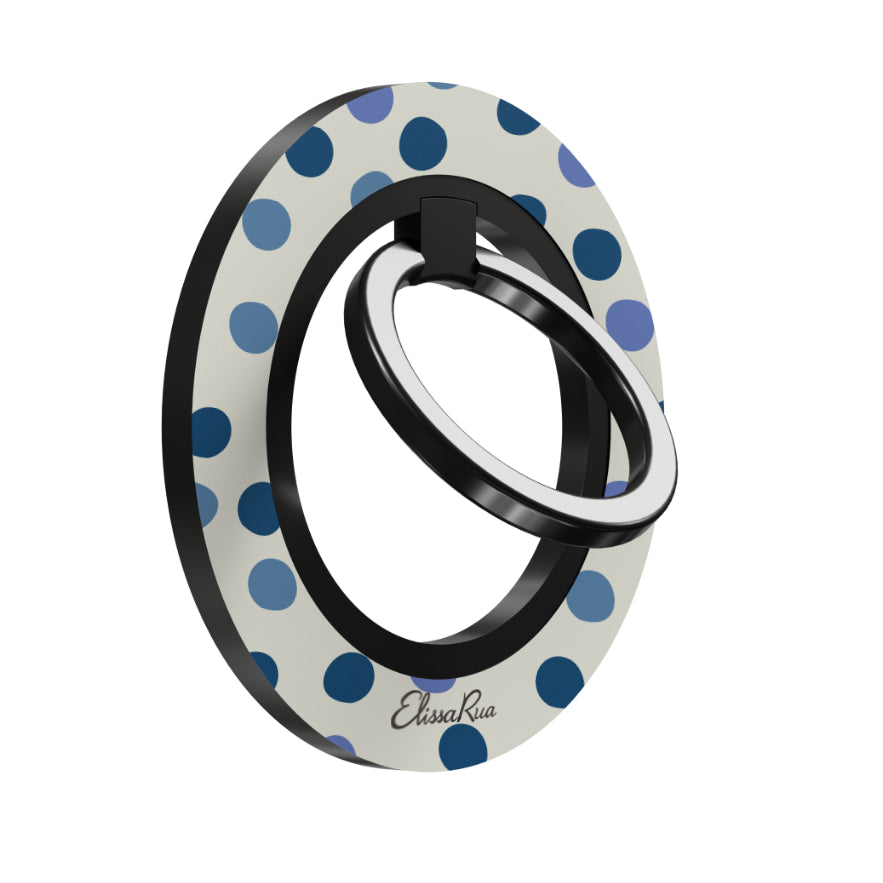 Blue Confetti - Magnetic Ring Holder