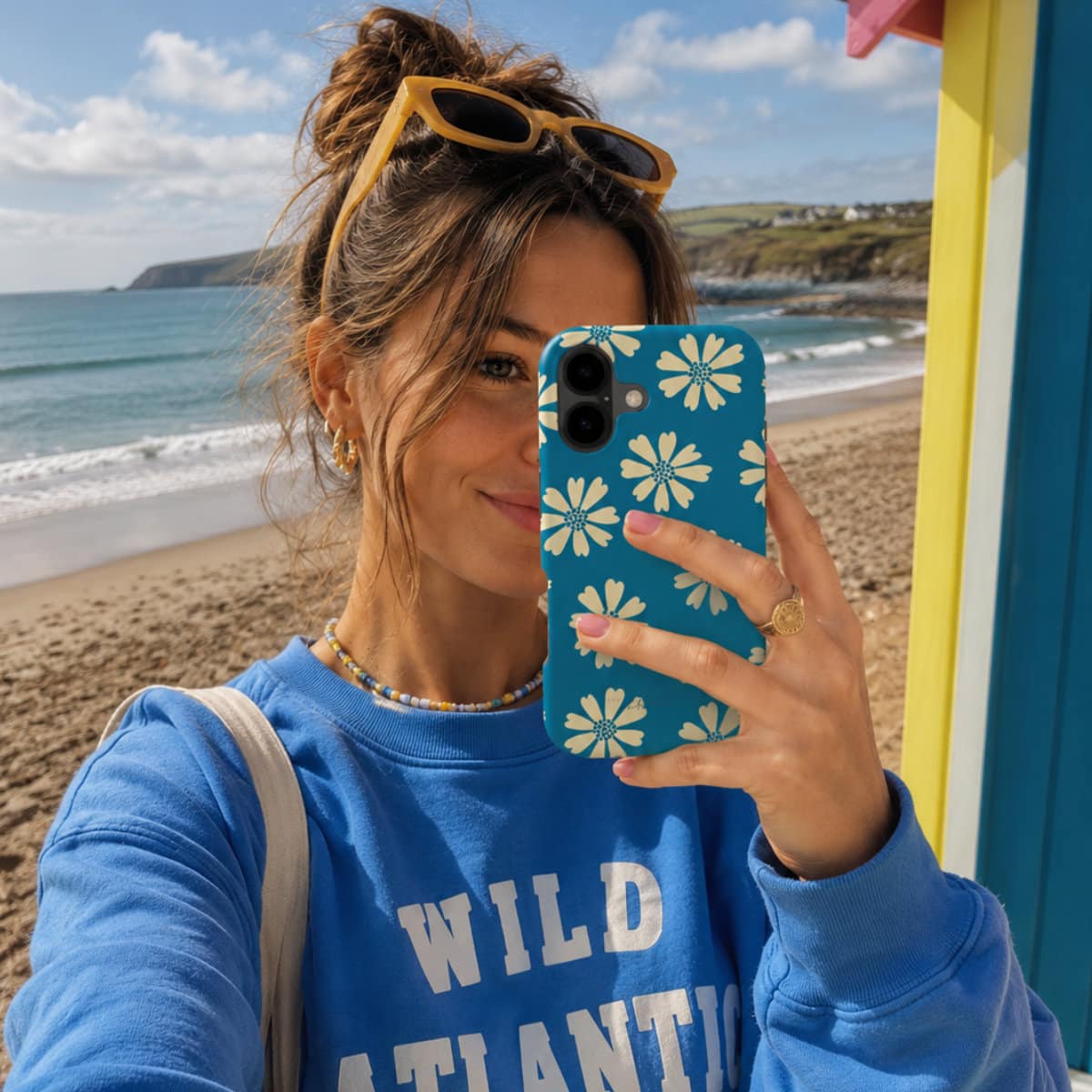 Blue Daisy Floral – Snap Phone Case | Elissa Rua