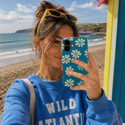 Blue Daisy Floral – Snap Phone Case | Elissa Rua