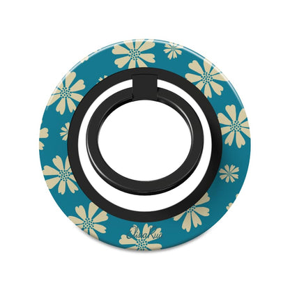 Blue Daisy Floral – Magnetic Ring Holder