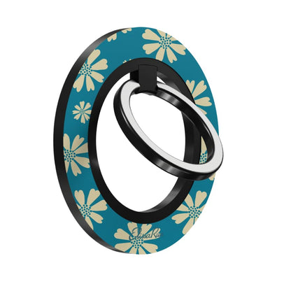Blue Daisy Floral – Magnetic Ring Holder