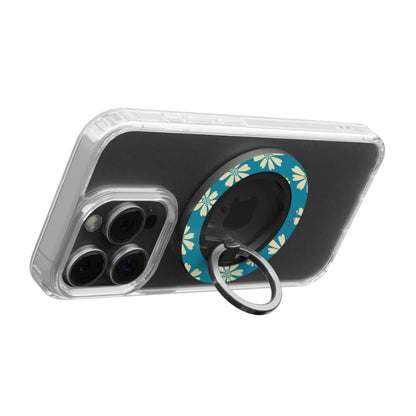 Blue Daisy Floral – Magnetic Ring Holder