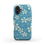Blue floral abstract magsafe case