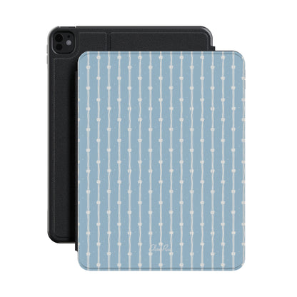 Blue Floral Stripe – Apple iPad Case | Elissa Rua