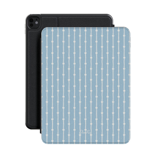 Blue Floral Stripe – Apple iPad Case | Elissa Rua