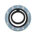 Blue Floral Stripe - Magnetic Ring Holder