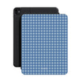 Blauw Gingham – Apple iPad-hoes | Klassiek ruitpatroon