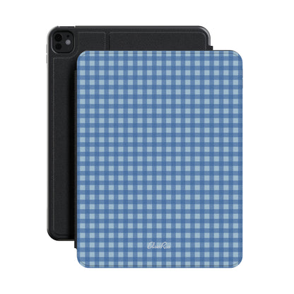 Blue Gingham – Apple iPad Case | Classic Check Pattern