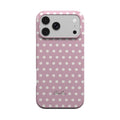 Coque de téléphone robuste MagSafe – Pois rose poudré | Elissa Rua