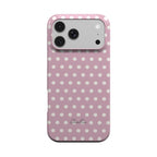 Coque de téléphone robuste MagSafe – Pois rose poudré | Elissa Rua