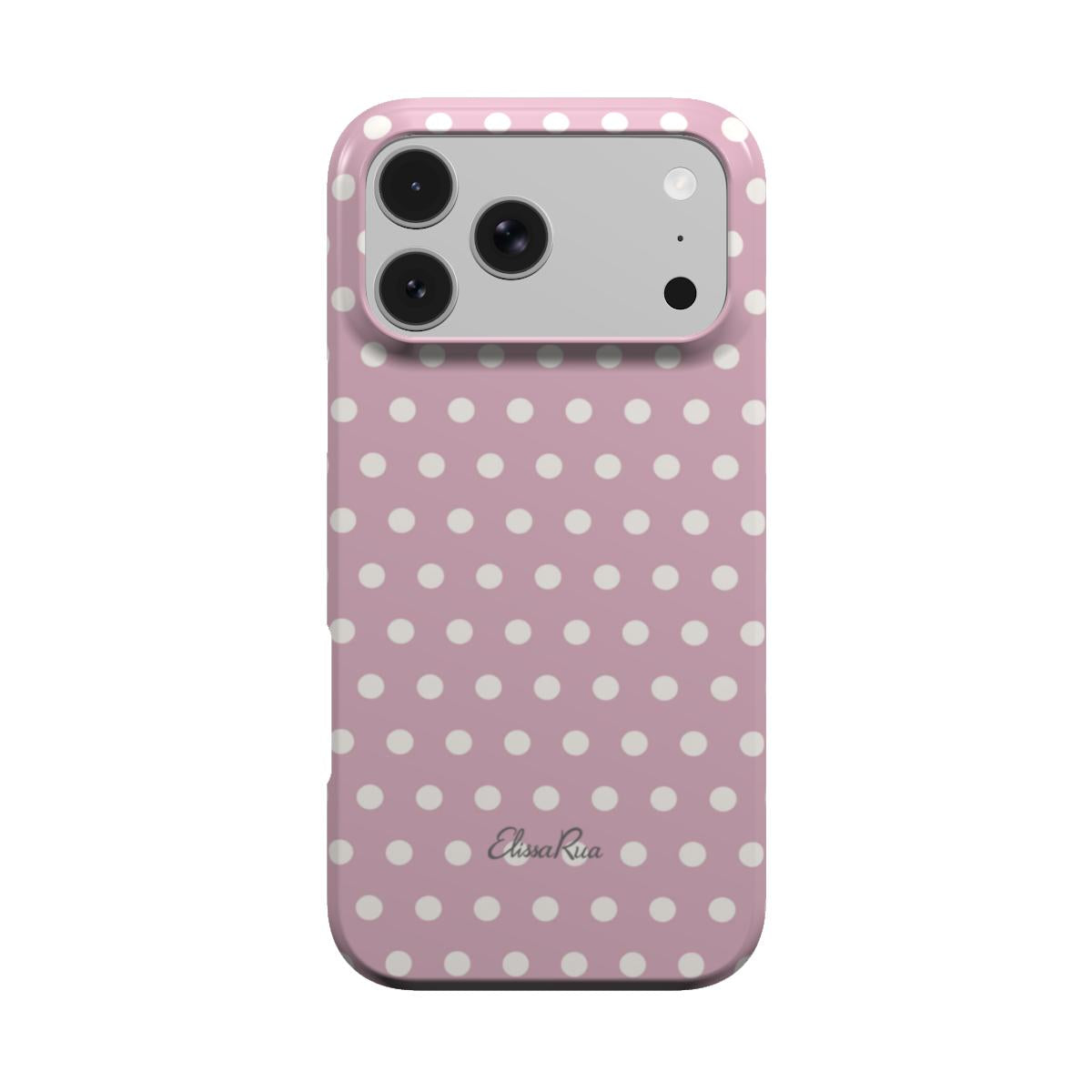 Blush Pink Polka Dot – MagSafe Tough Phone Case | Elissa Rua