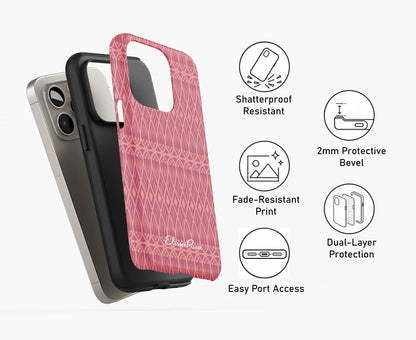 Pink Boho Geometric – Tough Phone Case | Elissa Rua