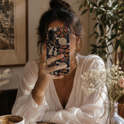 Bunny & the Moon – Tough Phone Case | Elissa Rua
