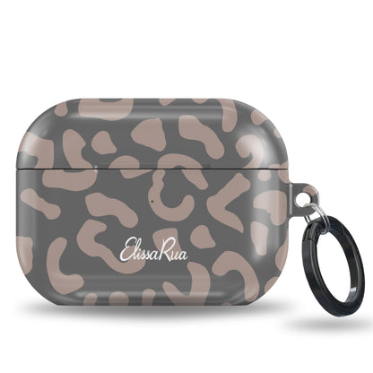 Charcoal Leopard – Apple AirPods Tough Case | Elissa Rua