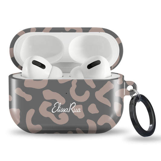 Charcoal Leopard – Apple AirPods Tough Case | Elissa Rua