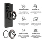 Charcoal Leopard – Magnetic Ring Holder