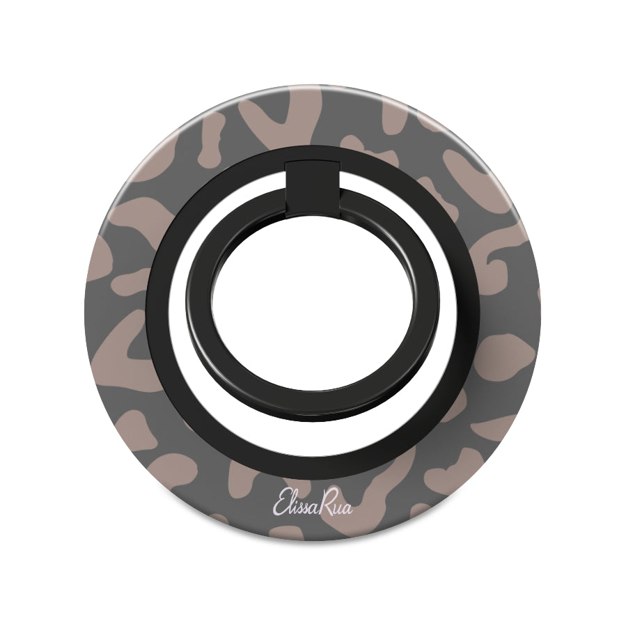 Charcoal Leopard – Magnetic Ring Holder