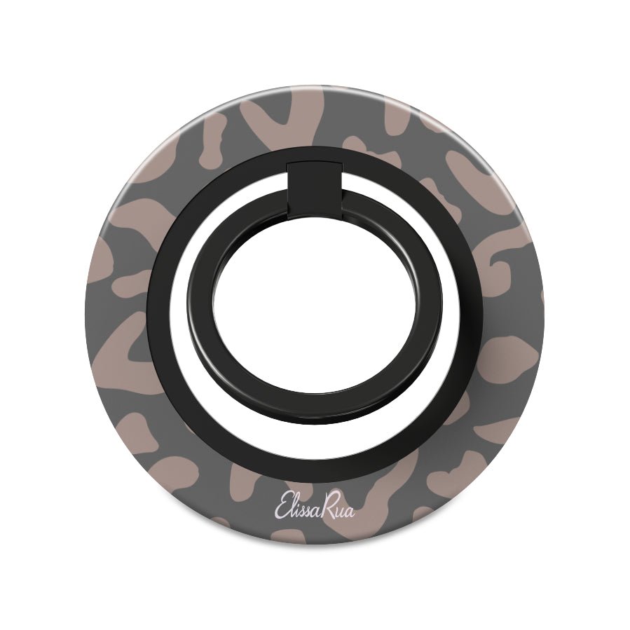 Charcoal Leopard – Magnetic Ring Holder