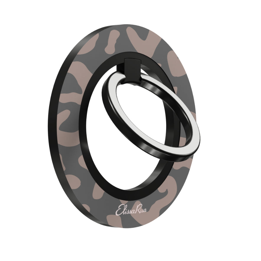 Charcoal Leopard – Magnetic Ring Holder