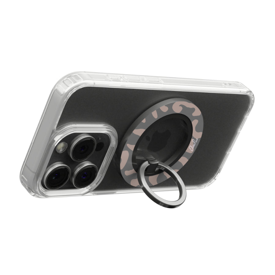 Charcoal Leopard – Magnetic Ring Holder
