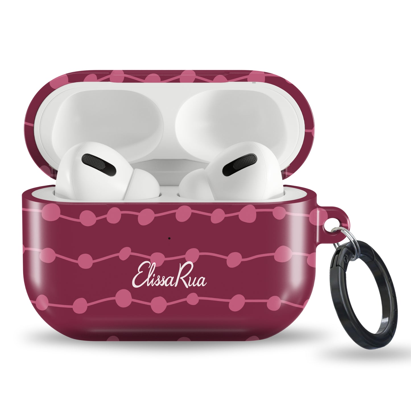 Cherry Pink Stripe – Apple AirPods Tough Case
