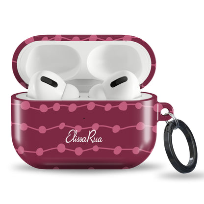 Cherry Pink Stripe – Apple AirPods Tough Case