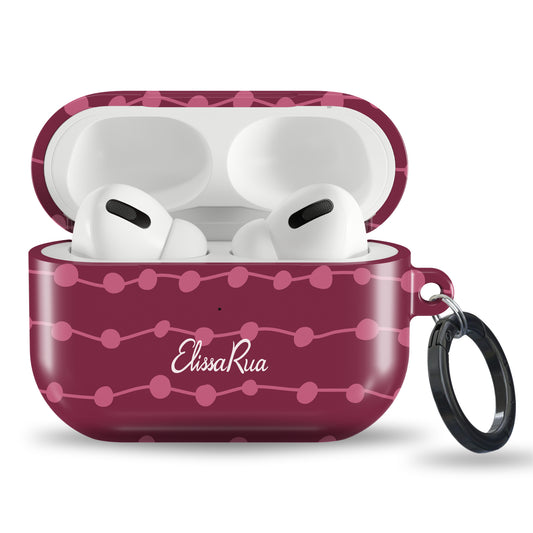 Cherry Pink Stripe – Apple AirPods Tough Case