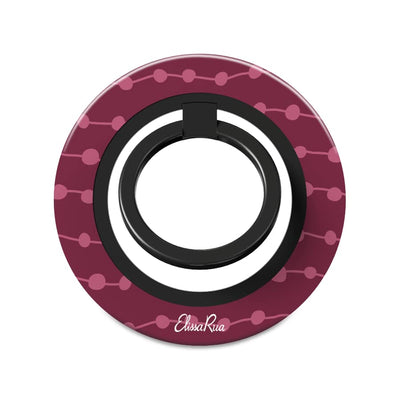 Cherry & Pink Stripe – Magnetic Ring Holder