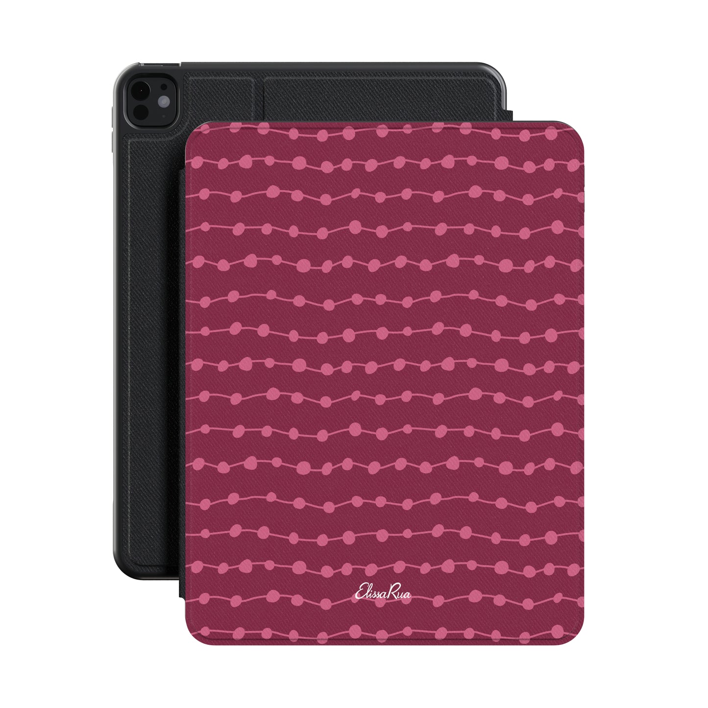 Cherry & Pink Stripe – Apple iPad Case | Elissa Rua