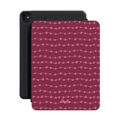 Cherry & Pink Stripe – Apple iPad Case | Elissa Rua