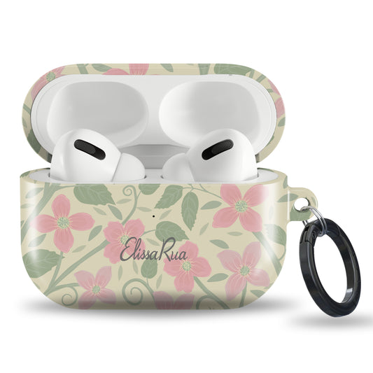 Clematis Floral – Tough Airpods Case | Elissa Rua
