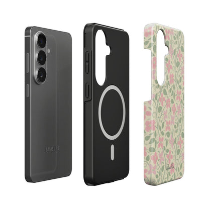 Clematis Floral magnetic tough phone case – protective layers