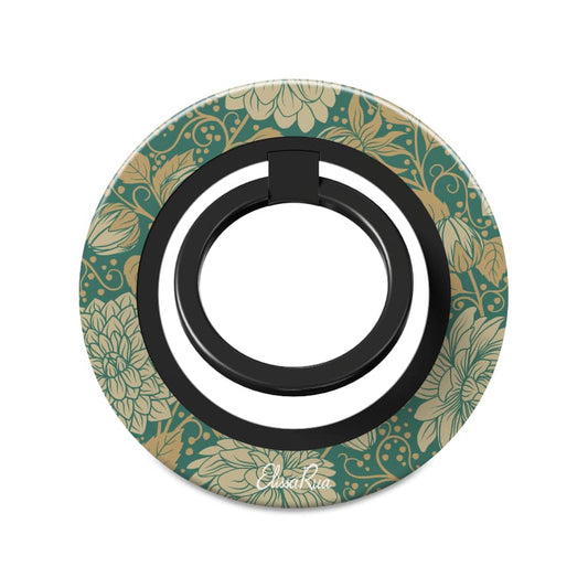 Vintage Dahlia Floral – Magnetic Ring Holder | Elissa Rua