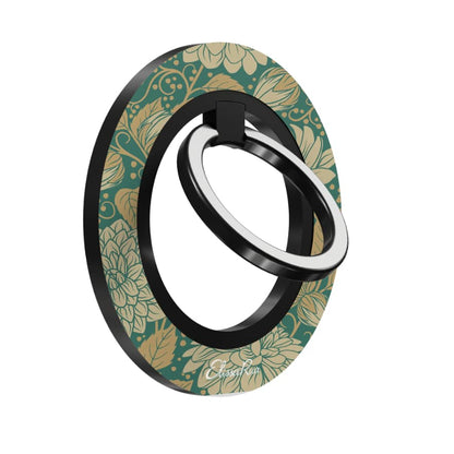 Vintage Dahlia Floral – Magnetic Ring Holder | Elissa Rua