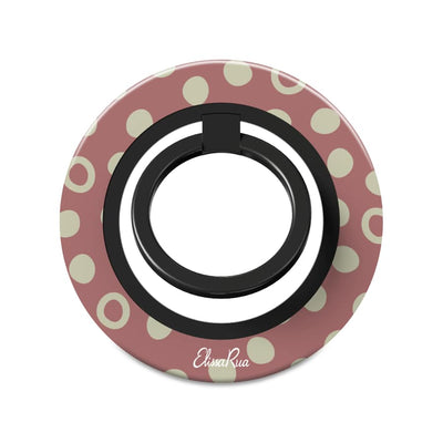 Dusty Rose Polka Dot – Magnetic Ring Holder