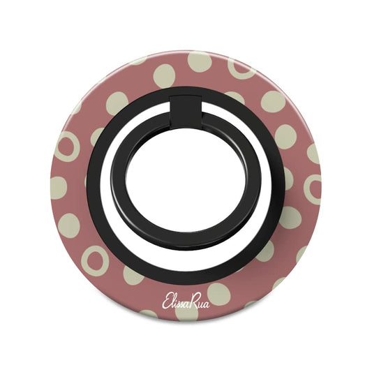 Dusty Rose Polka Dot – Magnetic Ring Holder