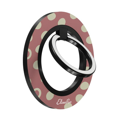 Dusty Rose Polka Dot – Magnetic Ring Holder