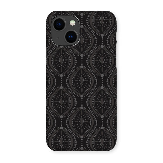 Black Geometric Snap Phone Case