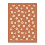Orange mushroom botanical tea towel with detailed nature-inspired artwork, part of the Fabulous Funghi designer collection.