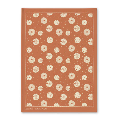 Orange mushroom botanical tea towel with detailed nature-inspired artwork, part of the Fabulous Funghi designer collection.
