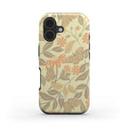 Magsafe tough phone case with floral and butterfly design