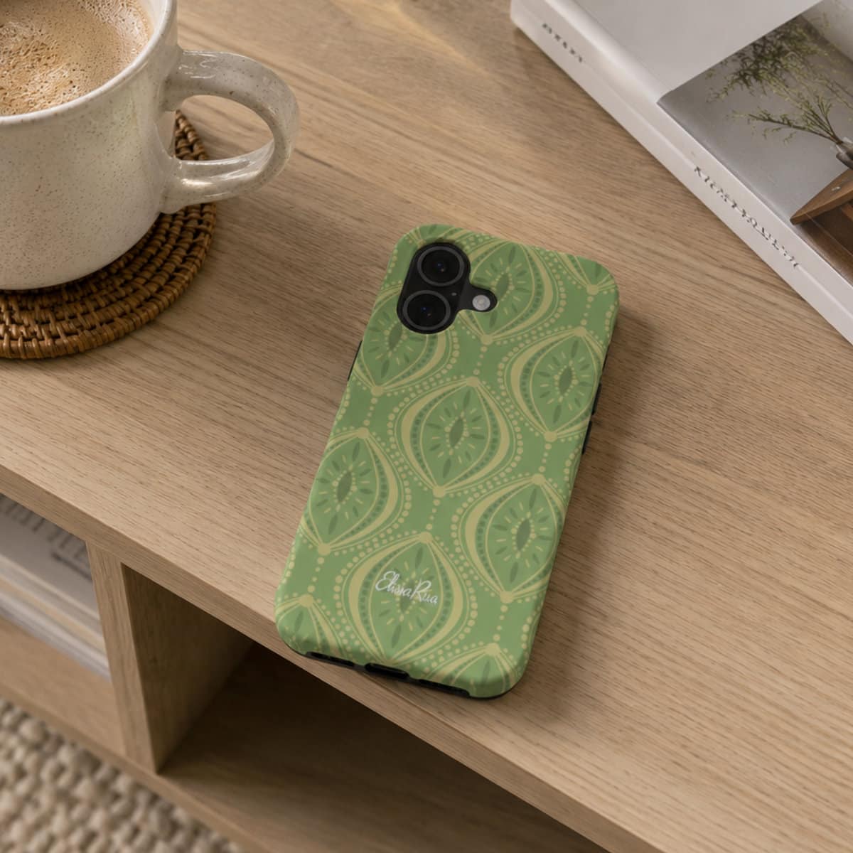 Green Boho Geometric – Snap Phone Case | Elissa Rua