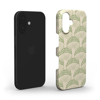 Exploded view of the Snap Case layers with mushroom fan design
