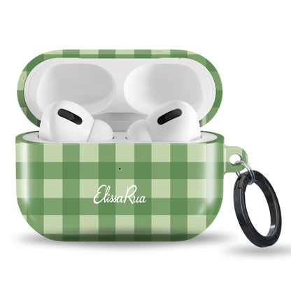 Green Gingham – Apple AirPods Tough Case