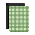 Grön Gingham – Fodral till iPad | Klassiskt rutigt mönster