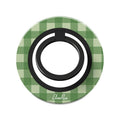 Green Gingham – Magnetic Ring Holder