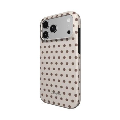 Ivory Polka Dot – MagSafe Tough Phone Case | Elissa Rua